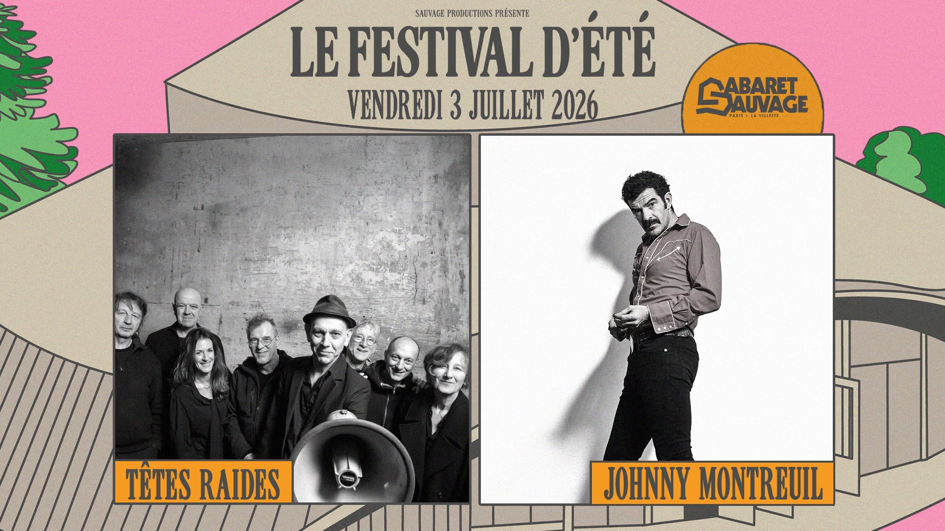 FESTIVAL D’ÉTÉ • TÊTES RAIDES I JOHNNY MONTREUIL