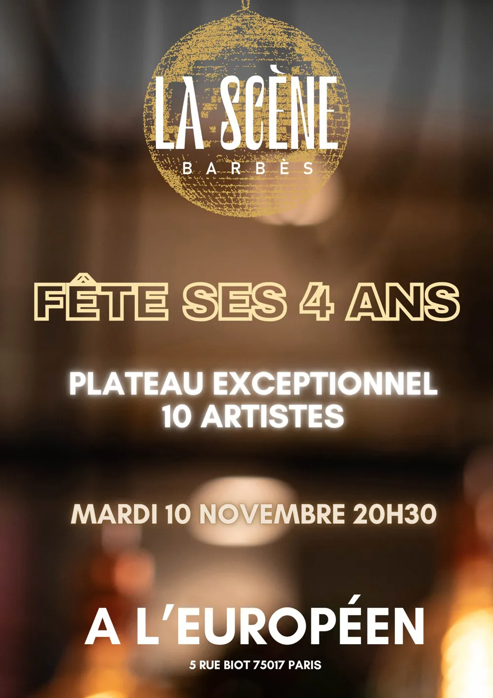 Gala 4 ans - Scene Barbès